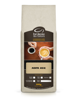 Café Kenya Noir Brûlerie Des Cantons / café espresso ou café filtre