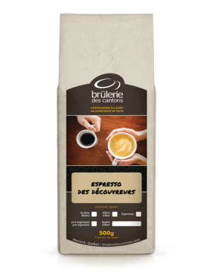 Café Espresso des Découvreurs Brûlerie Des Cantons / café espresso ou café filtre