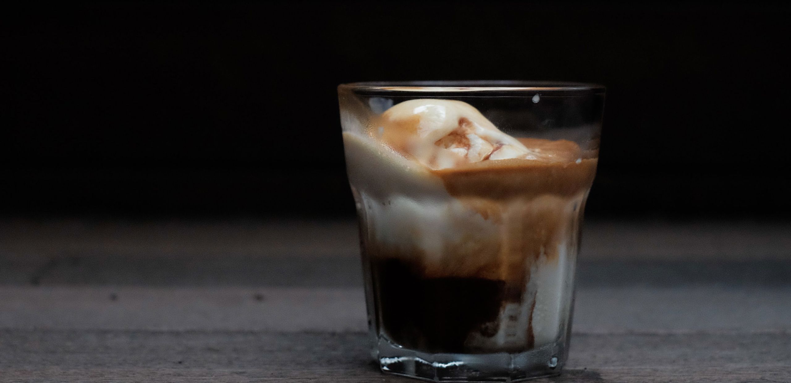 affogato dessert italier à base de café espresso de la Brûlerie des Cantons